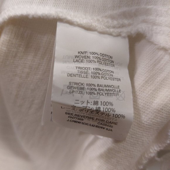 J Crew White Embroidered Tunic Dress NWOT - Picture 7 of 7